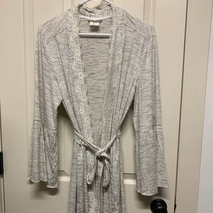 Soma Light Heather Gray Short Robe